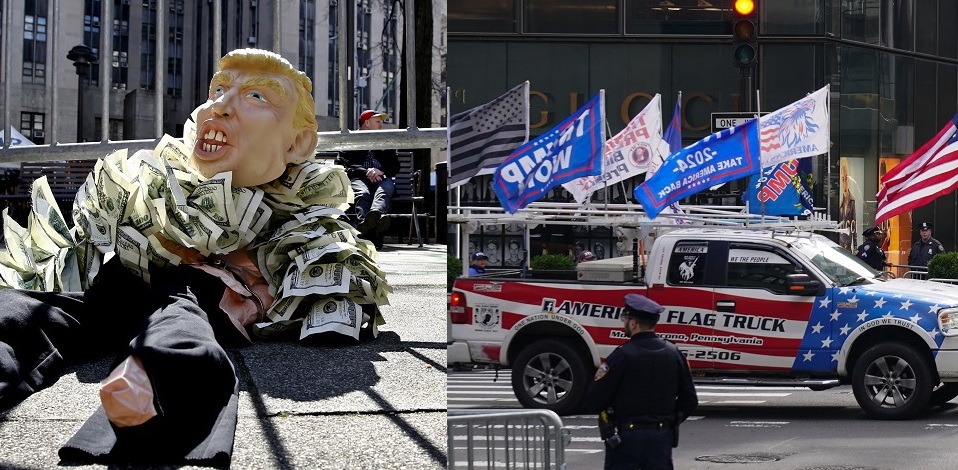 Há formas de protesto a favor e contra Trump 