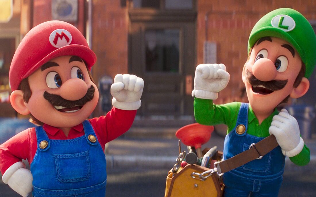 Mario e Luigi no filme Super Mario Bros.