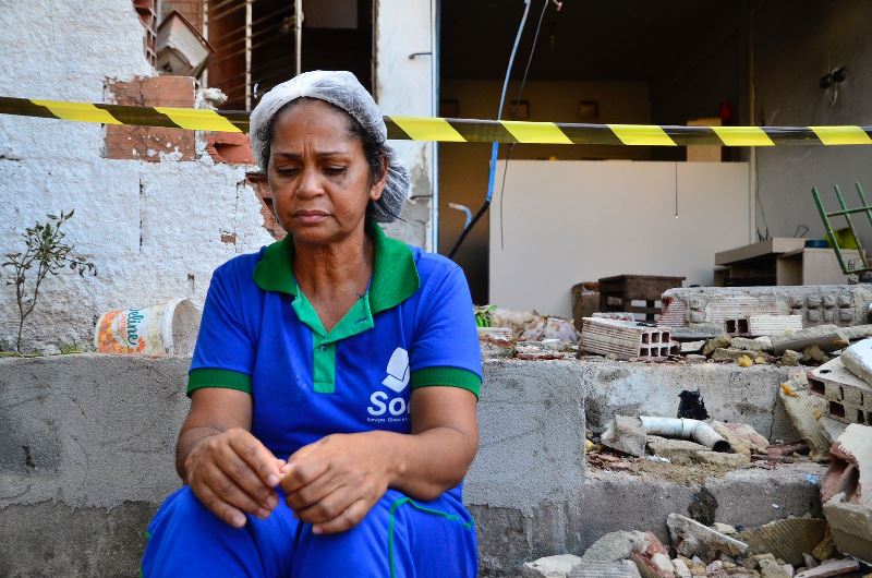 Marilene Pereira da Silva sentiu o cheiro de gás e fez o alerta