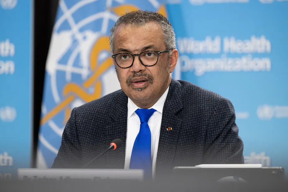 Tedros Adhanom Ghebreyesus, diretor-geral da OMS. 