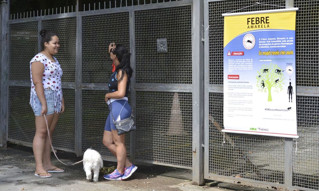 Cartaz sobre a Febre Amarela