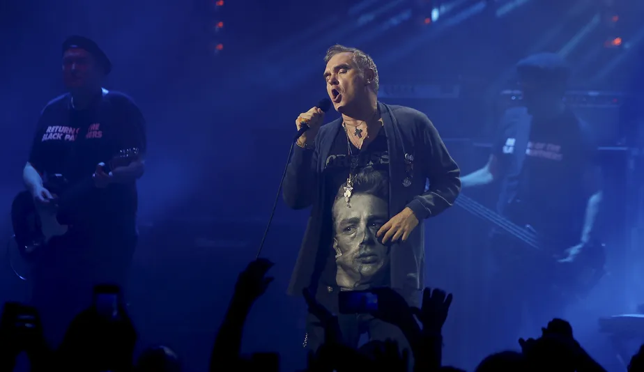 Morrissey em show na Fundição Progresso, no Rio de Janeiro, em 2018 