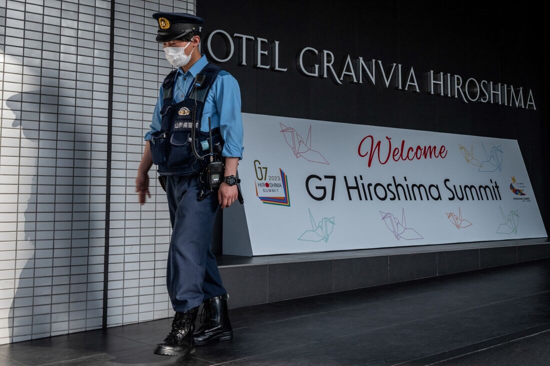 Segurança para o G7 em Hiroshima, no Japão