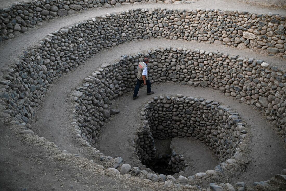 Os aquedutos foram construídos há aproximadamente 1.700 anos próximo à cidade de Nazca