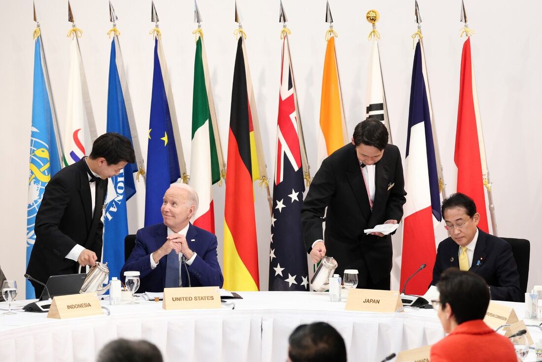 Presidente dos EUA Joe Biden e Primeiro Ministro do Japão Fumio Kishida