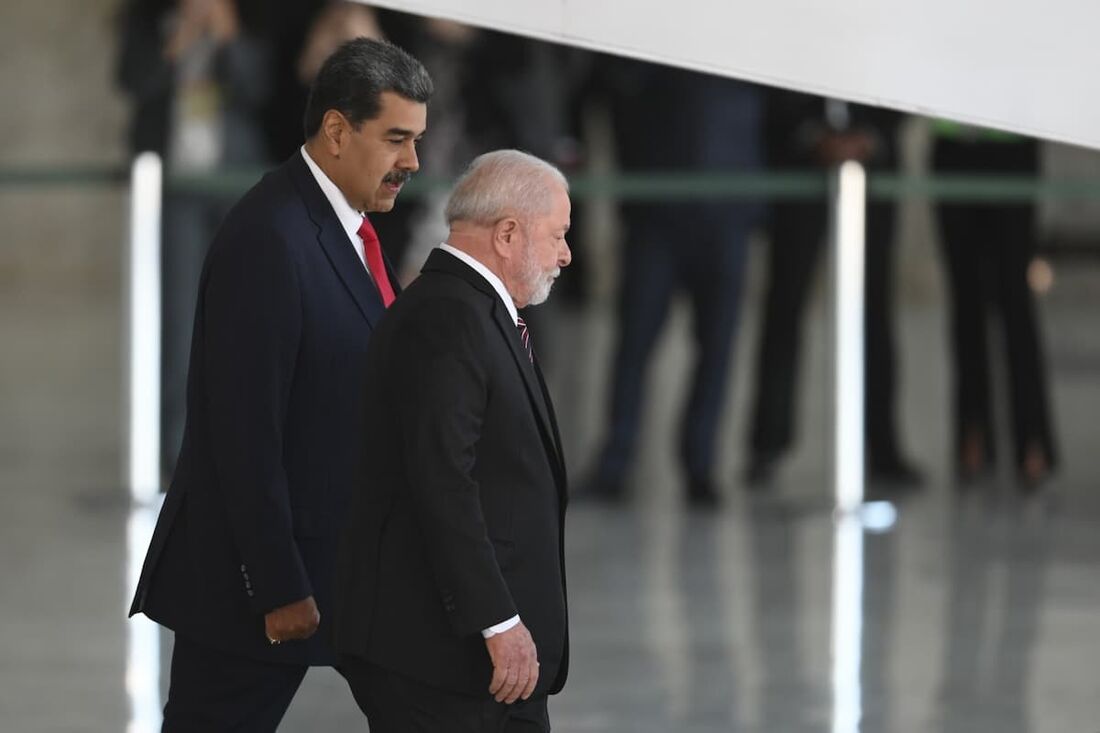 Presidente da Venezuela Nicolas Maduro com Luiz Inacio Lula da Silva 