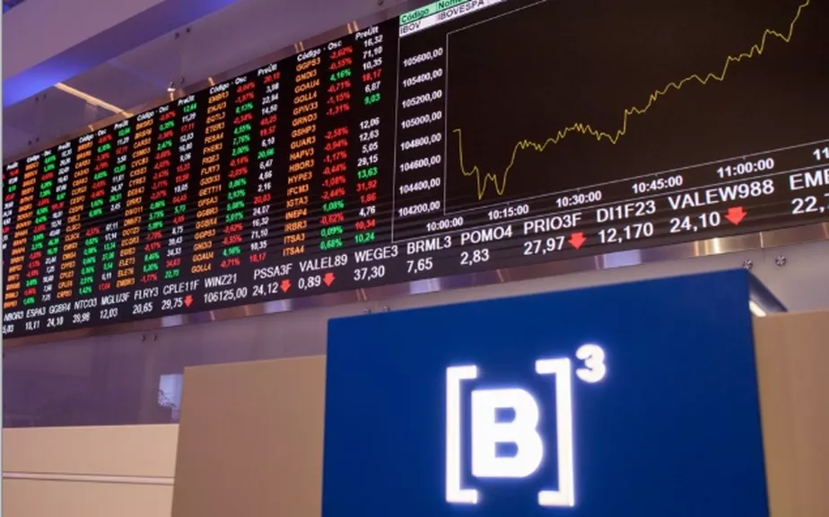 Painel da B3, a bolsa brasileira 