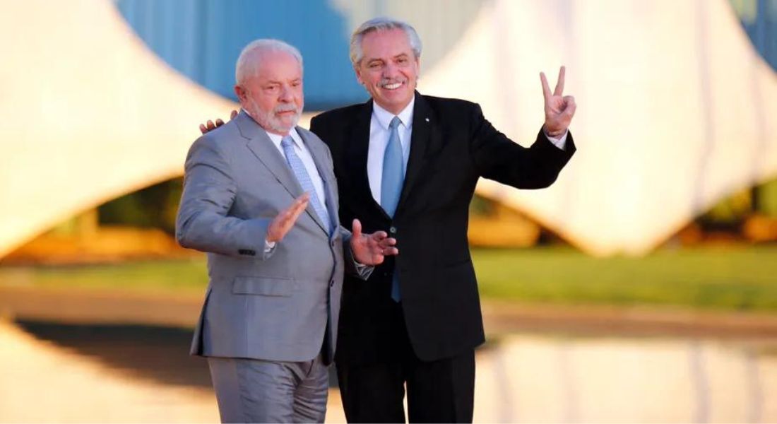 Lula recebe o presidente da Argentina, Alberto Fernández, no Palácio da Alvorada, em Brasília 