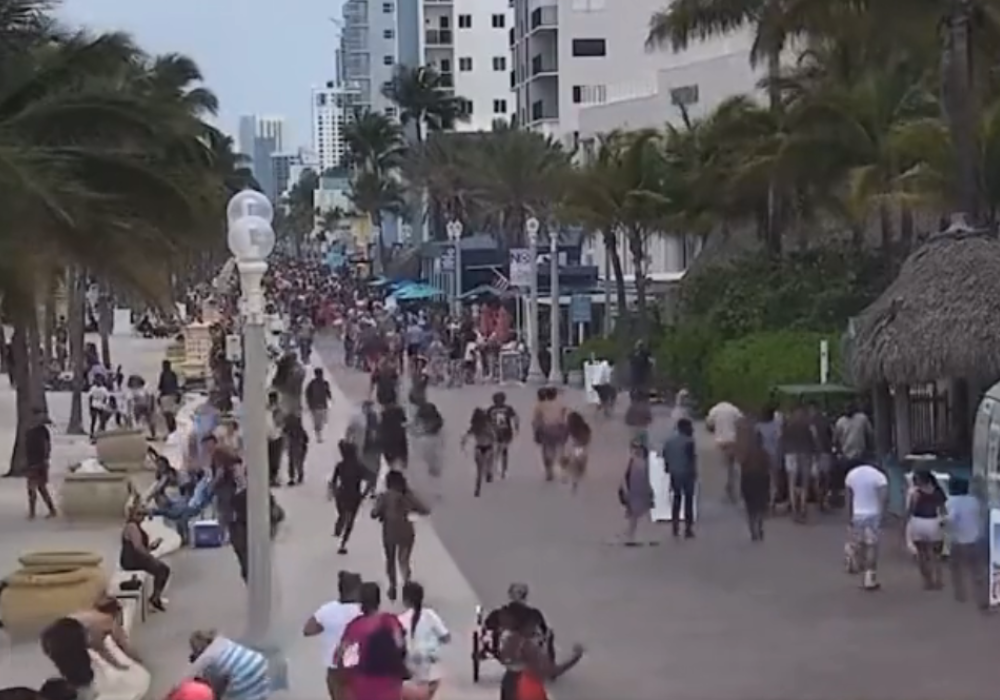 Tiroteio deixa nove feridos em praia de Hollywood