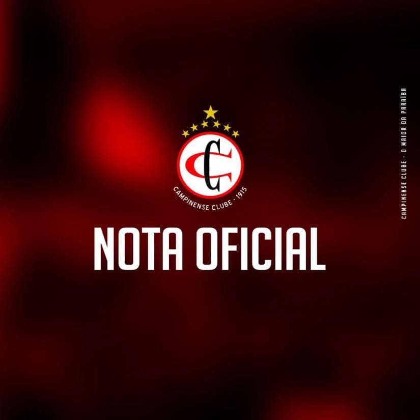 Nota oficial do Campinense após partida contra o Santa Cruz 