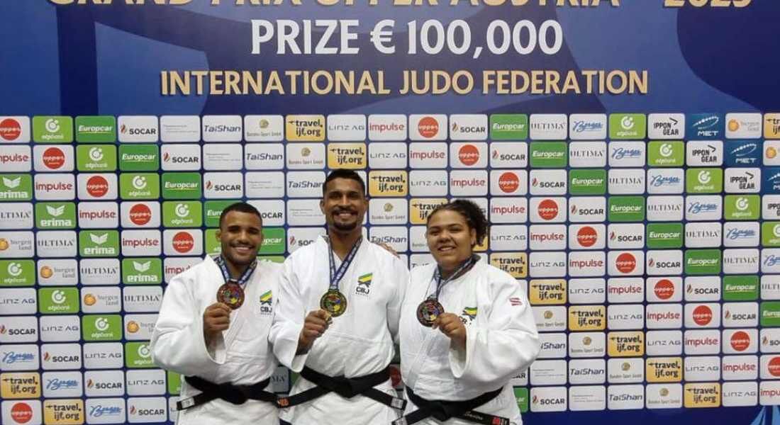 Judô brasileiro conquistou medalhas no Grand Prix da Áustria