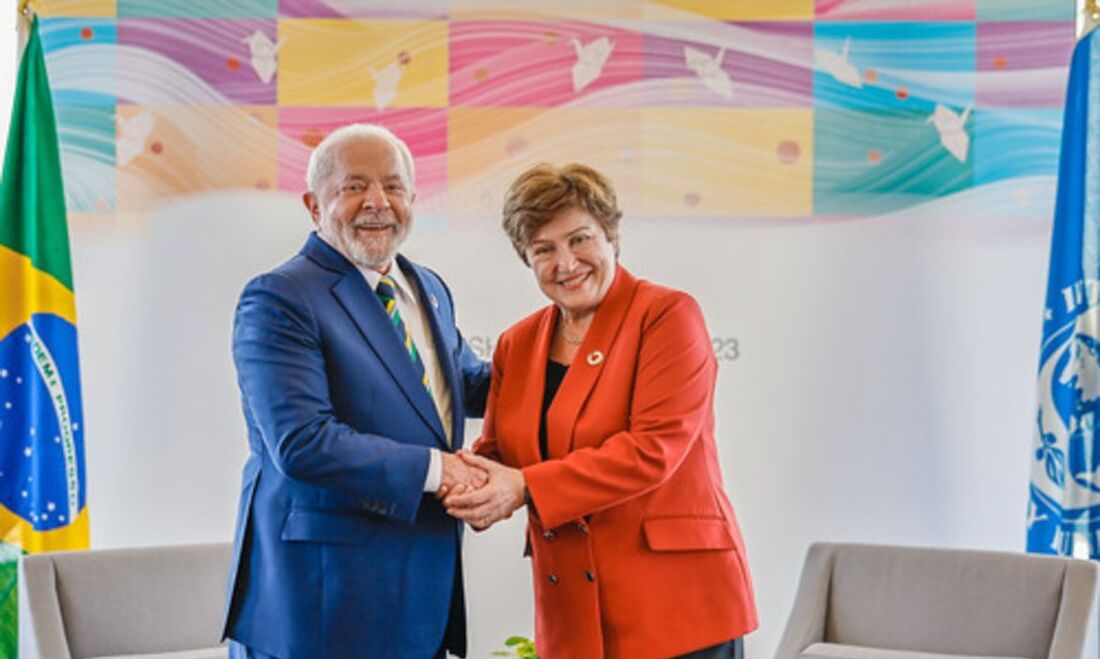 Presidente Lula com a diretora-gerente do Fundo Monetário Internacional (FMI), Kristalina Georgieva