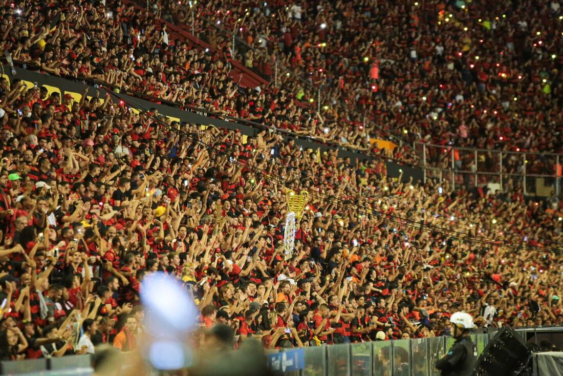 Torcida do Sport durante a final da Copa do Nordeste