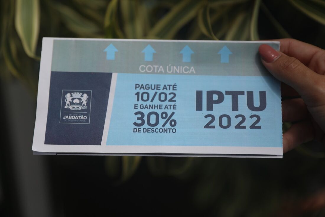 Impostos podem ser pagos com desconto em Jaboatão dos Guararapes