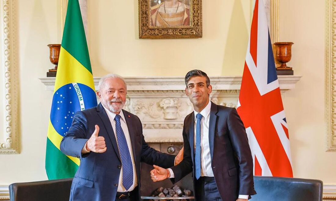 Encontro do presidente Lula com o primeiro-ministro do Reino Unido, Rishi Sunak