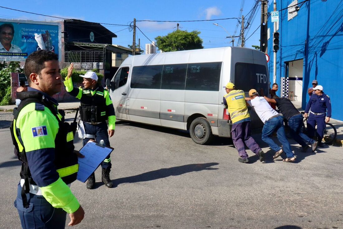 Motorista da van informou que o freio do veículo não respondeu