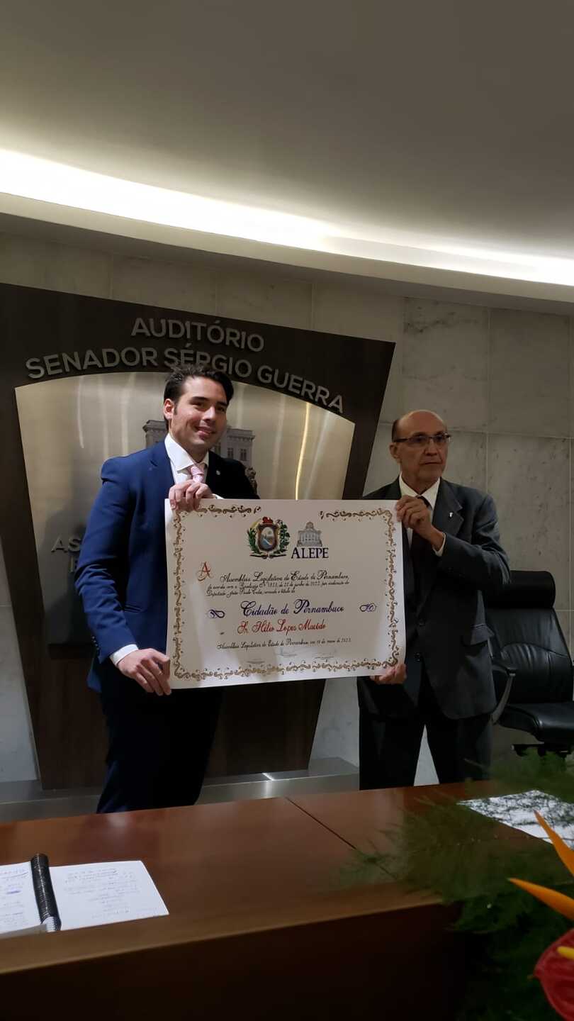 Deputado João Paulo Costa e o Radialista Hélio Macedo 