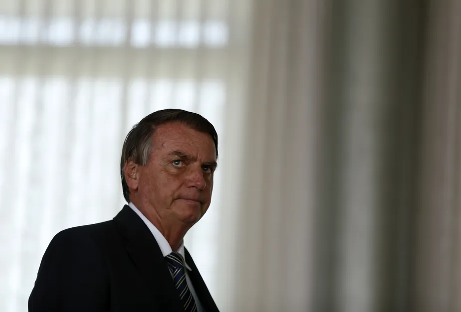 O então presidente Jair Bolsonaro, no Palácio da Alvorada 