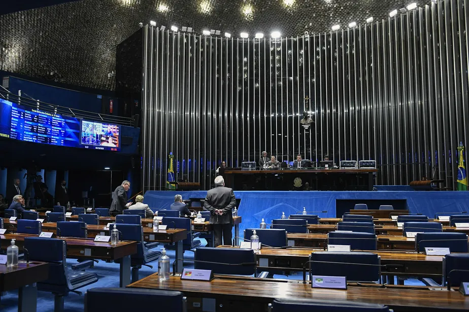 O plenário do Senado Federal 