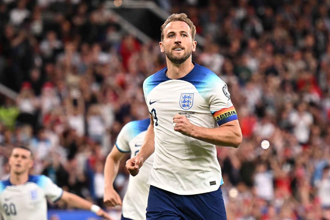 Harry Kane, principal atacante da Inglaterra 