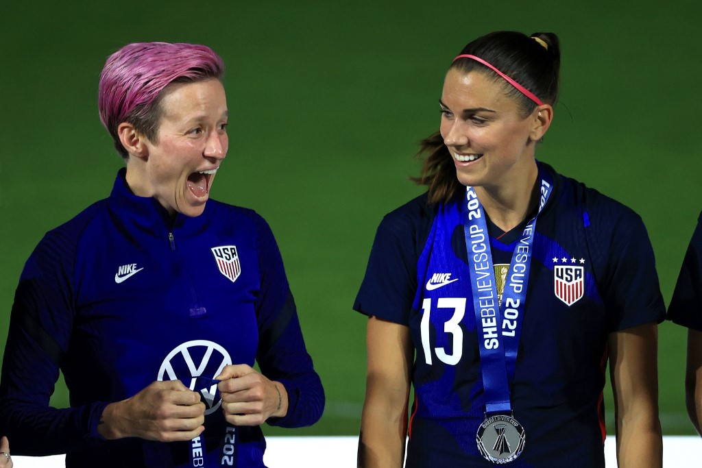 Rapinoe e Morgan comandaram a seleção estadunidense nas últimas conquistas 