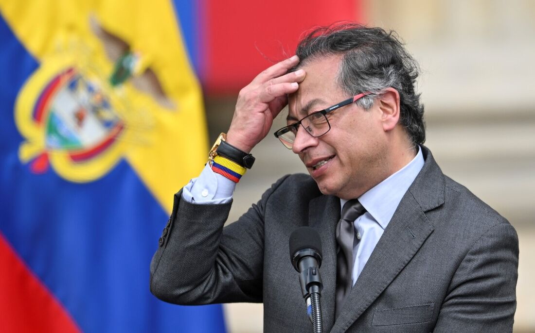 O presidente da Colômbia, Gustavo Petro