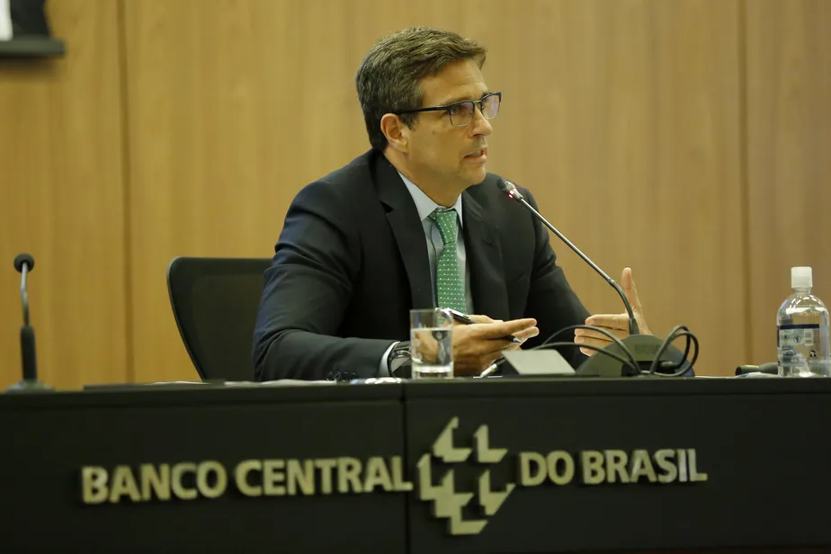 Presidente do Banco Central, Roberto Campos Neto, na apresentação do Relatório Trimestral de Inflação 