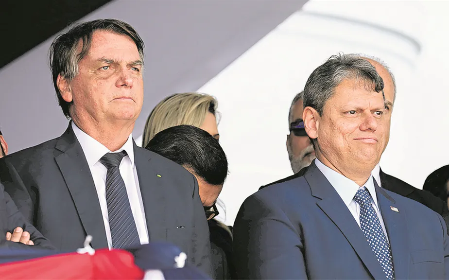 Bolsonaro e Tarcísio de Freitas 