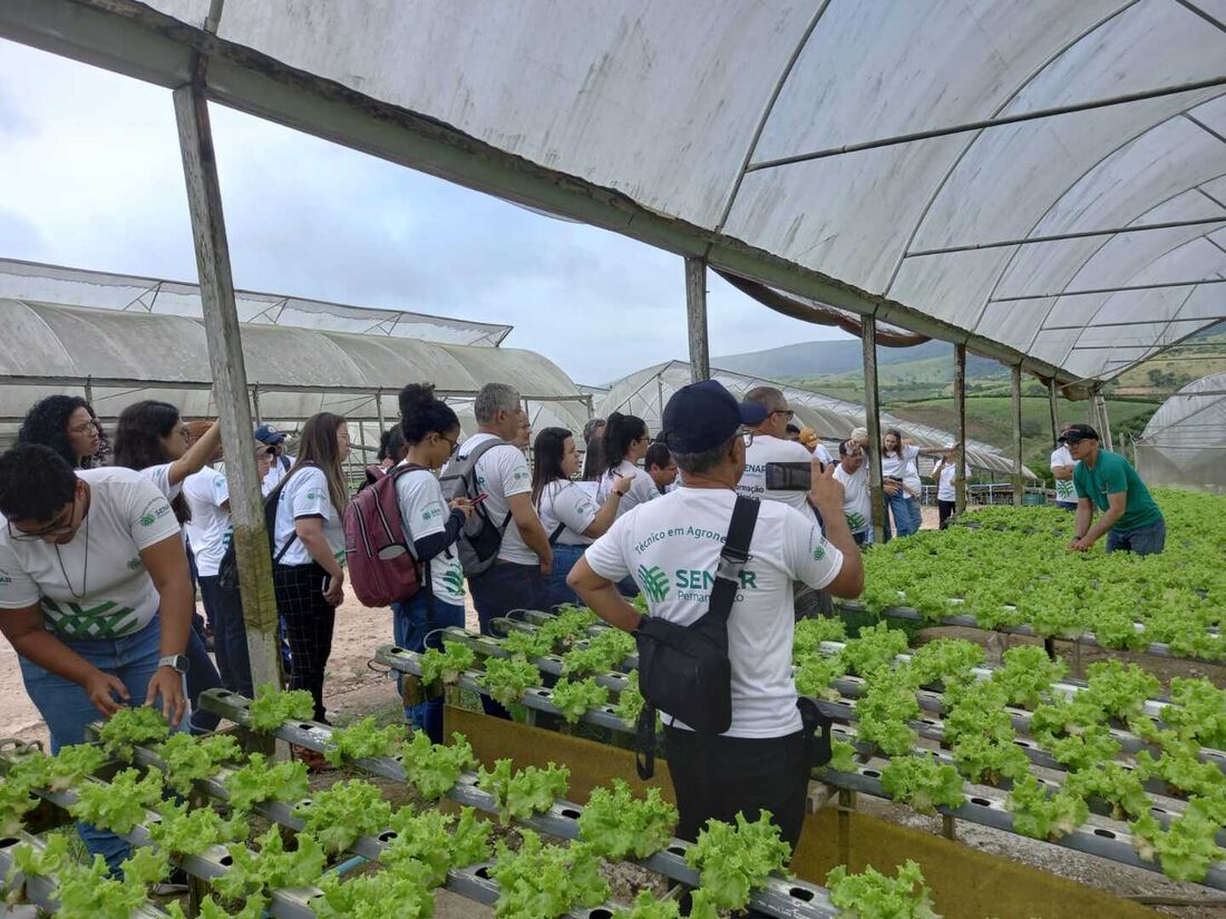 Aulas práticas do curso técnico em Agronegócio