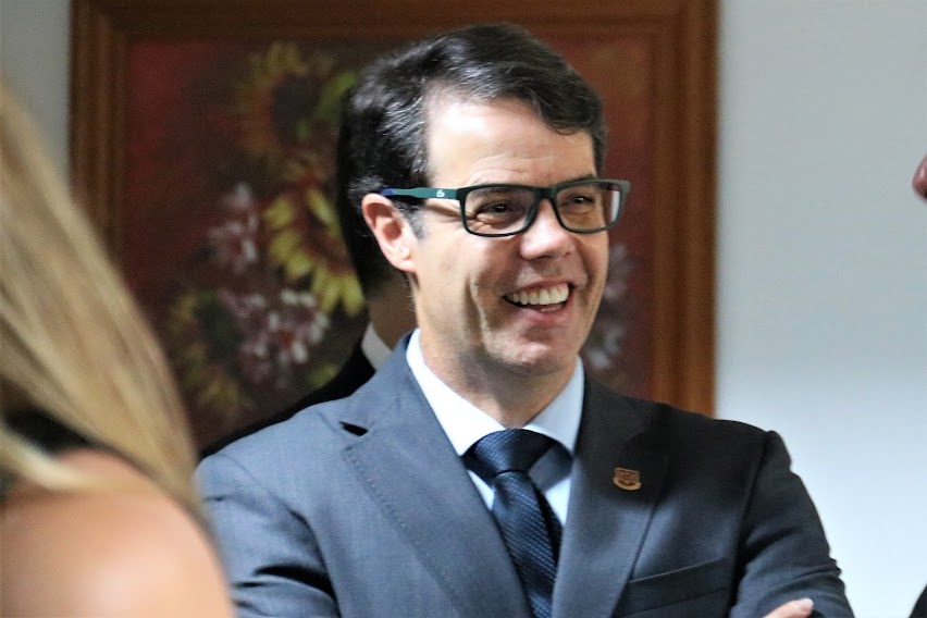 Os vereadores e secretários municipais foram recebidos pelo procurador-geral de Contas, Gustavo Massa