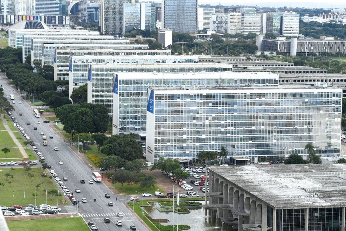 Esplanada dos Ministérios, em Brasília