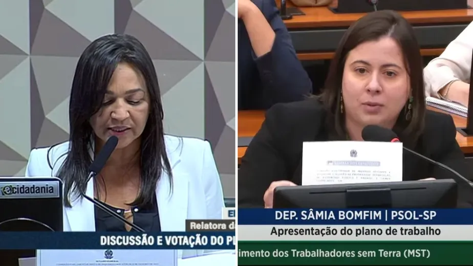 A senadora Eliziane Gama e a deputada federal Sâmia Bomfim 