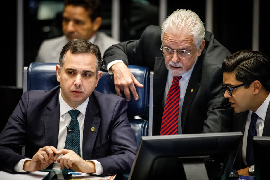 Votação da MP dos Ministérios no Senado Federal, com Rodrigo Pacheco e Jaques 