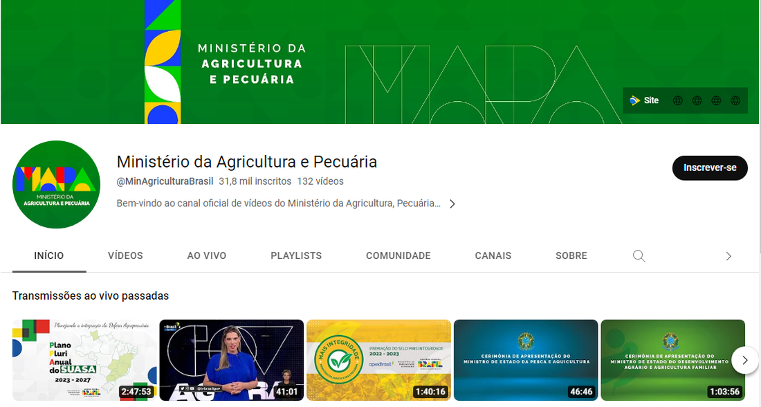 O evento de lançamento será realizado em formato híbrido com transmissão ao vivo no canal do Mapa no YouTube, na próxima segunda-feira (5)