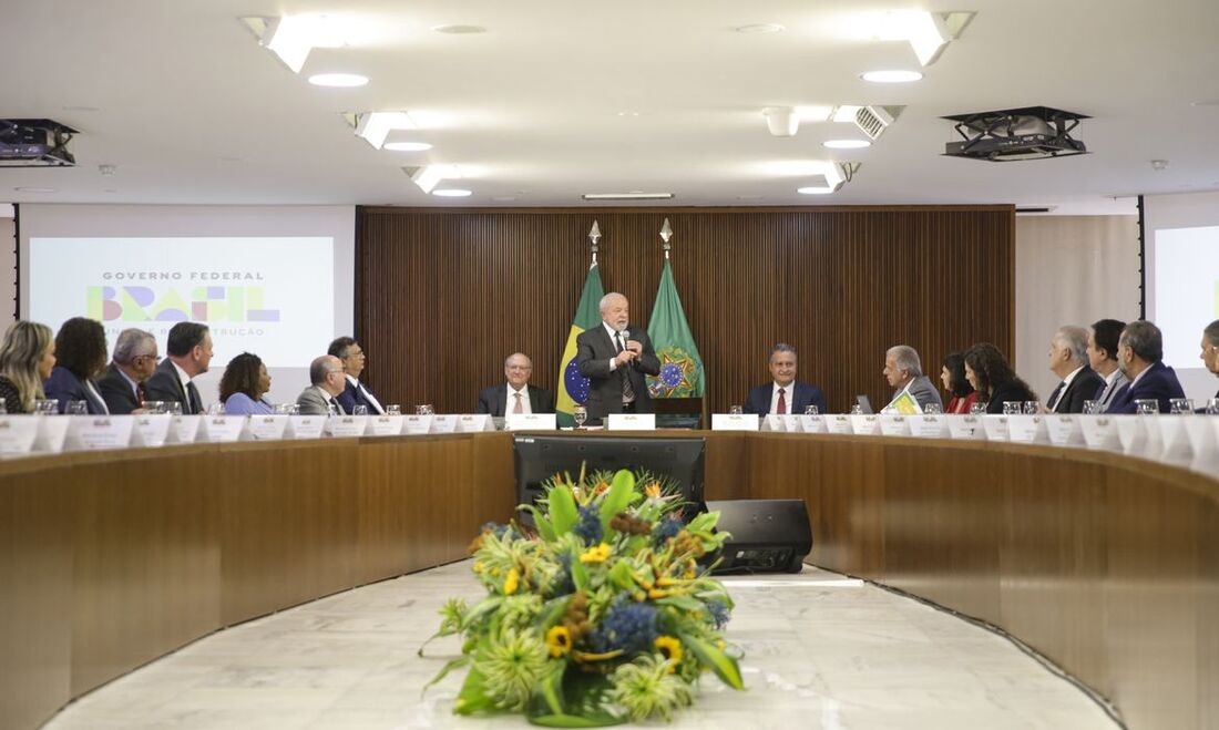 Terceira reunião ministerial ampla do governo do presidente Luiz Inácio Lula da Silva, no Palácio do Planalto