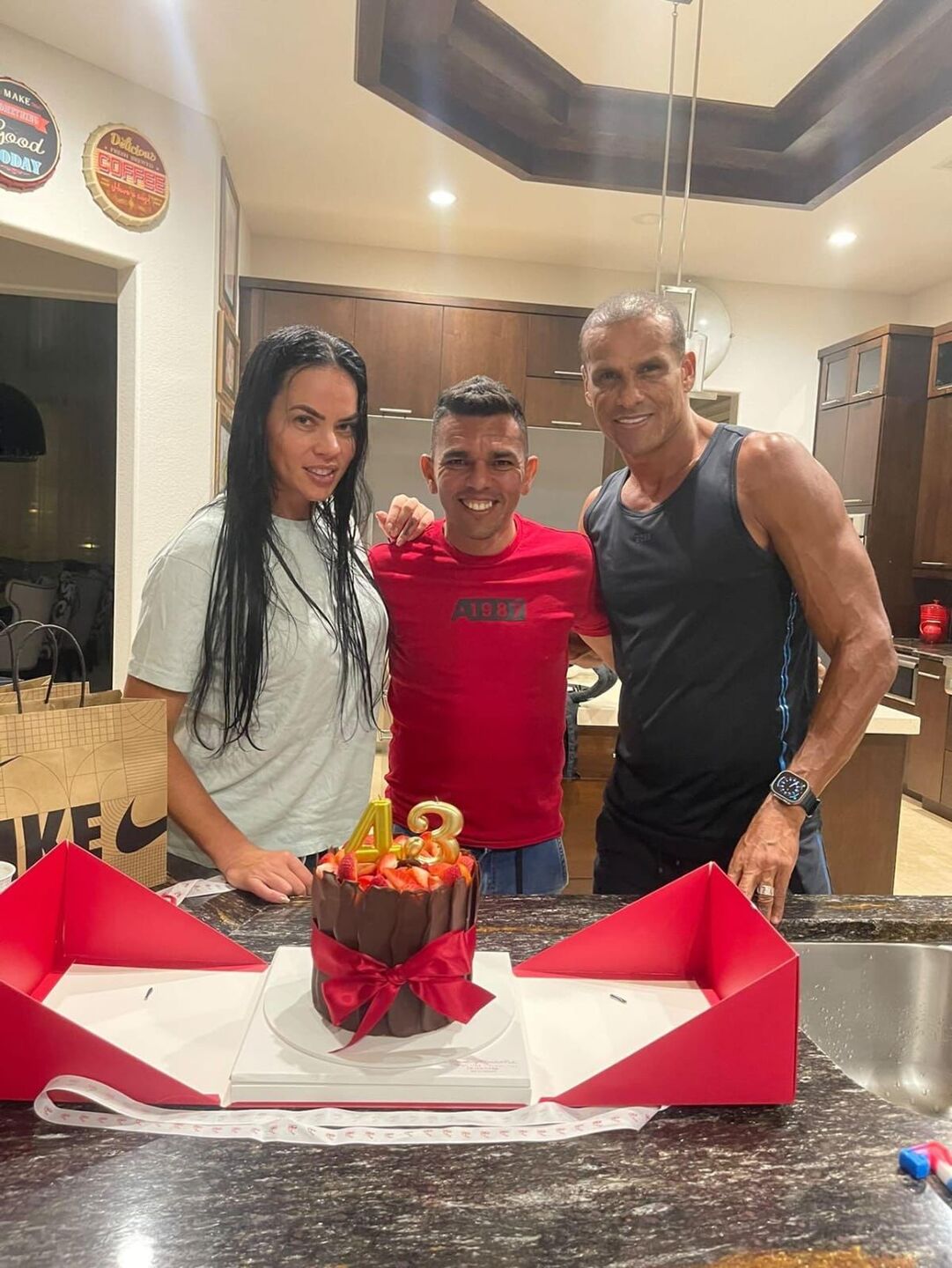 Festa de aniversário de Edson Ratinho neste ano aconteceu em Orlando, na casa de Rivaldo, ex-Santa Cruz e Seleção Brasileira