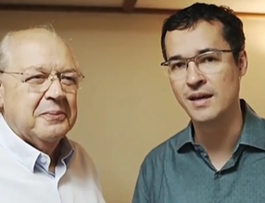 Luiz Carlos Hauly e Deltan Dallagnol, durante a campanha eleitoral 