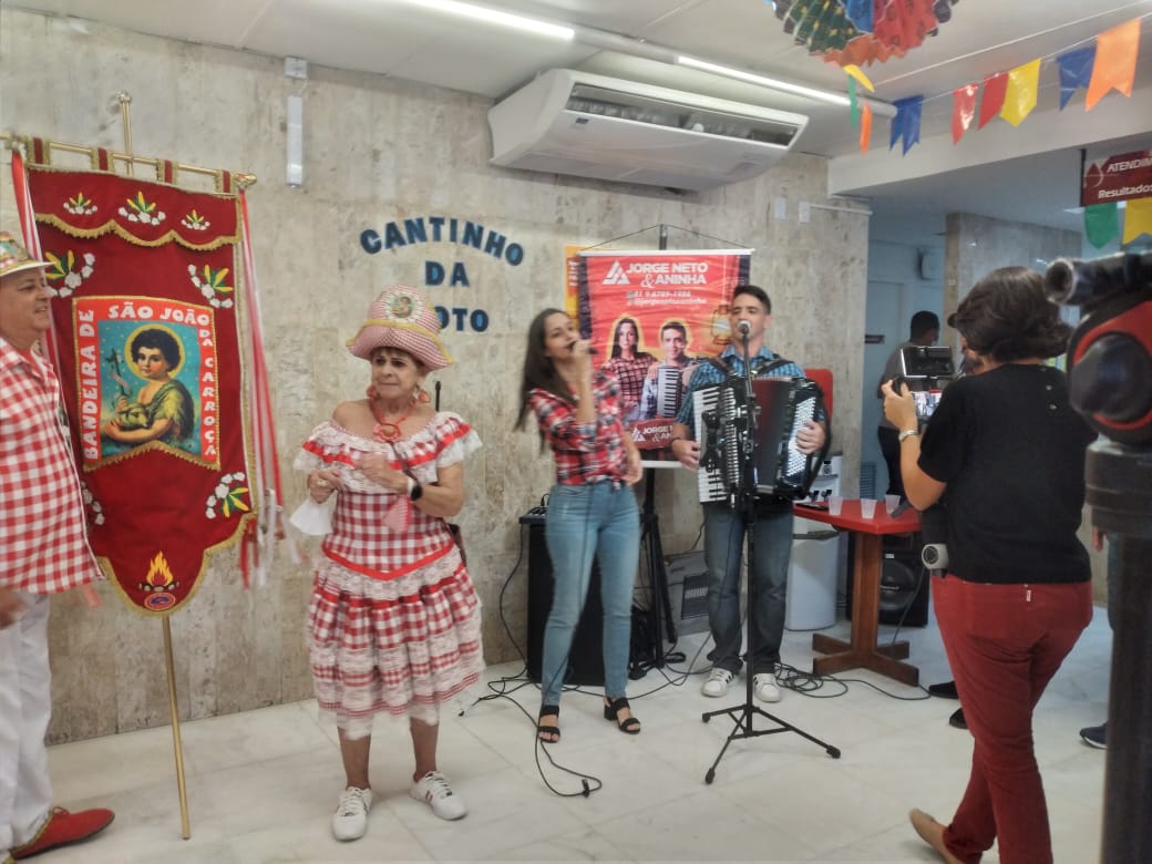 Festejos juninos na sede do Hemope