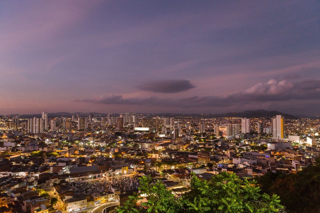 Vista aérea da cidade de Caruaru, em Pernambuco