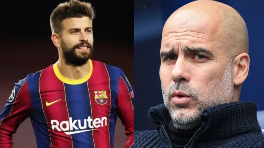 Piqué e Guardiola trabalharam juntos por quatro anos no Barcelona 