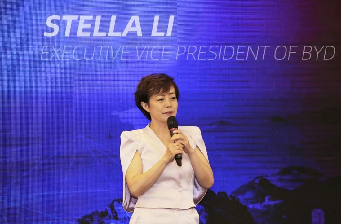 Vice-presidente global da BYD, Stella Li