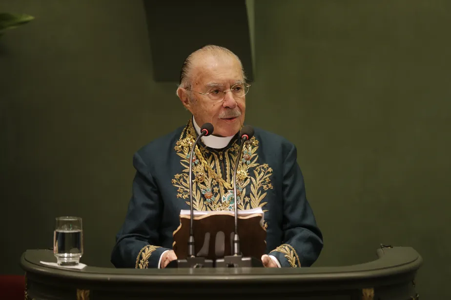 O imortal e ex-presidente da República José Sarney em evento da Academia Brasileira de Letras 