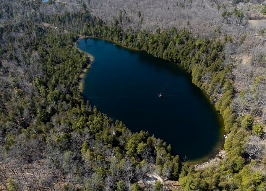 Lago Crawford, no Canadá