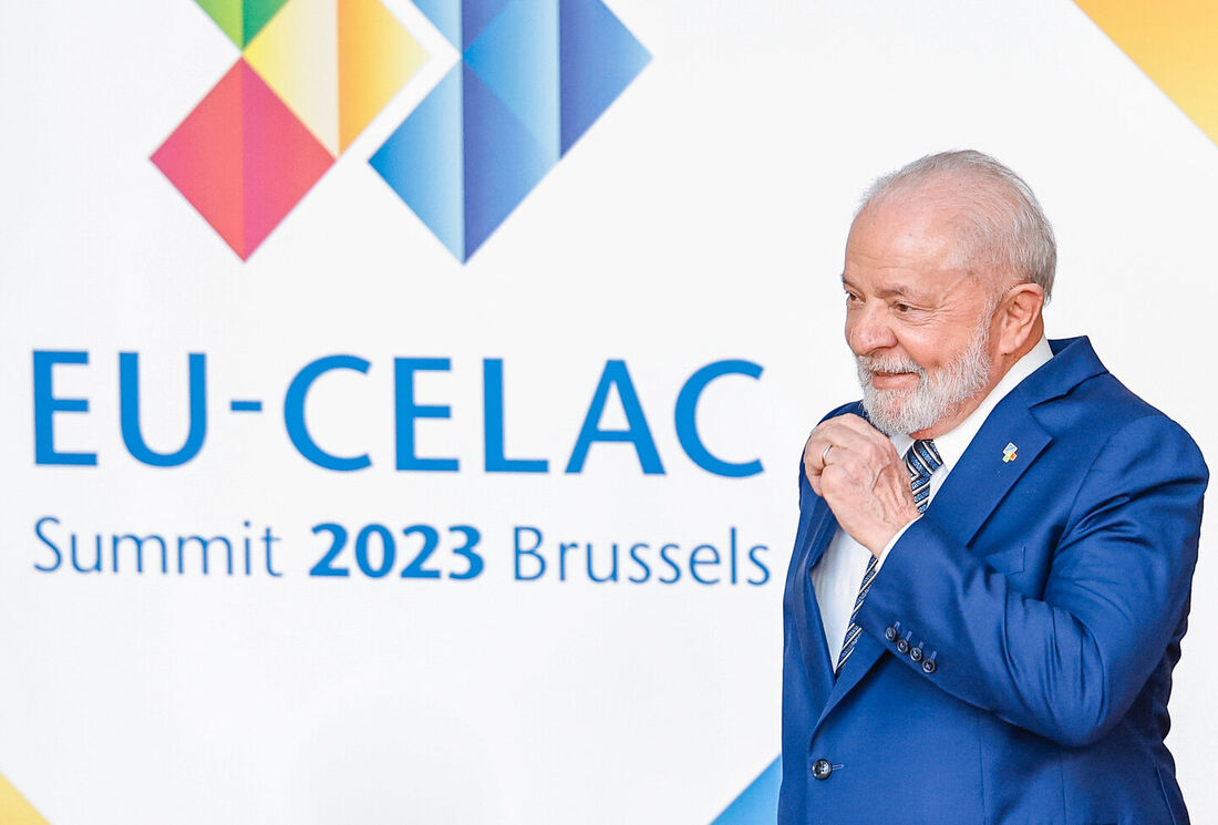 Presidente da República, Luiz Inácio Lula da Silva, durante sessão de abertura da III Cúpula CELAC-UE.  Edifício Europa  Bruxelas - Bélgica