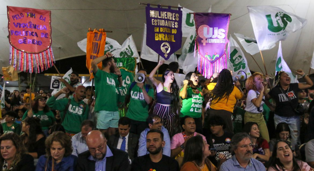 Grupo no Congresso da UNE, em Brasília