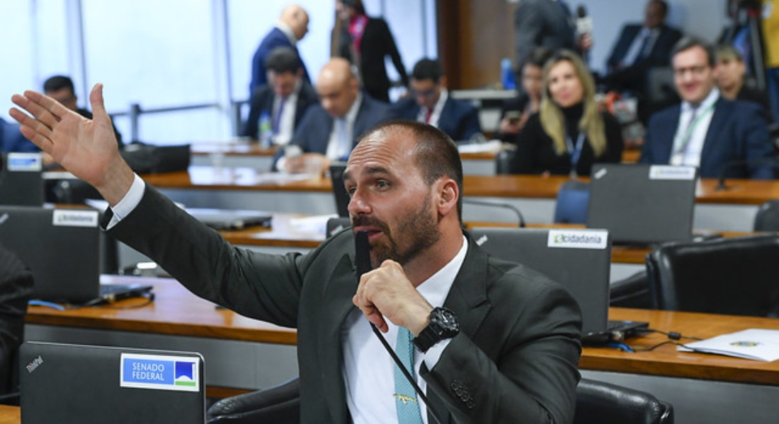 Eduardo Bolsonaro na CPMI