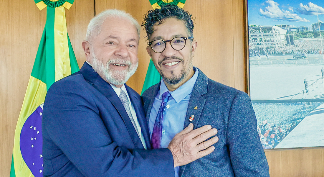 Lula e Jean Wyllys em encontro no último dia 6 no Palácio do Planalto