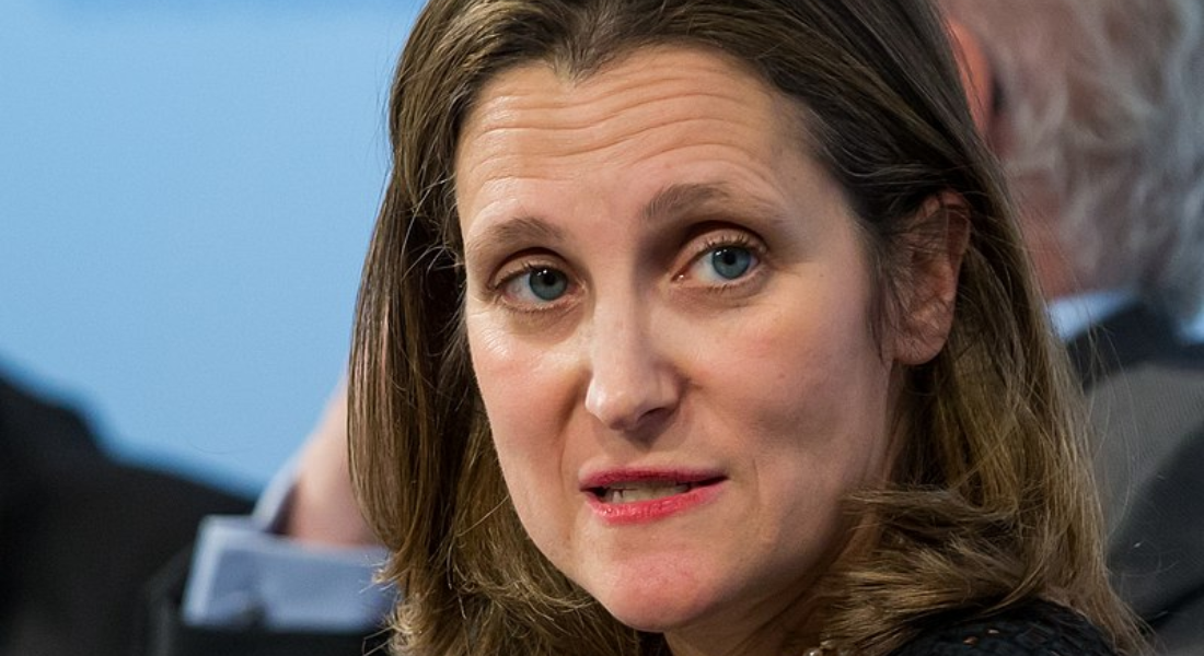 Vice-primeira-ministra do Canadá, Chrystia Freeland 