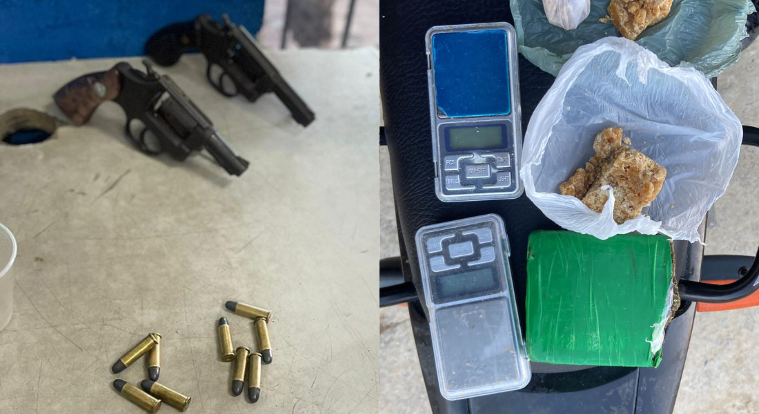 Armas, drogas e dinheiro em espécie já foram encontrados em alguns endereços nesta manhã.