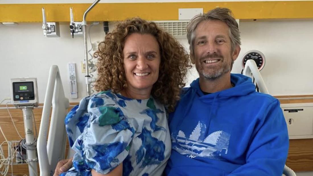 Van Der Sar e sua esposa